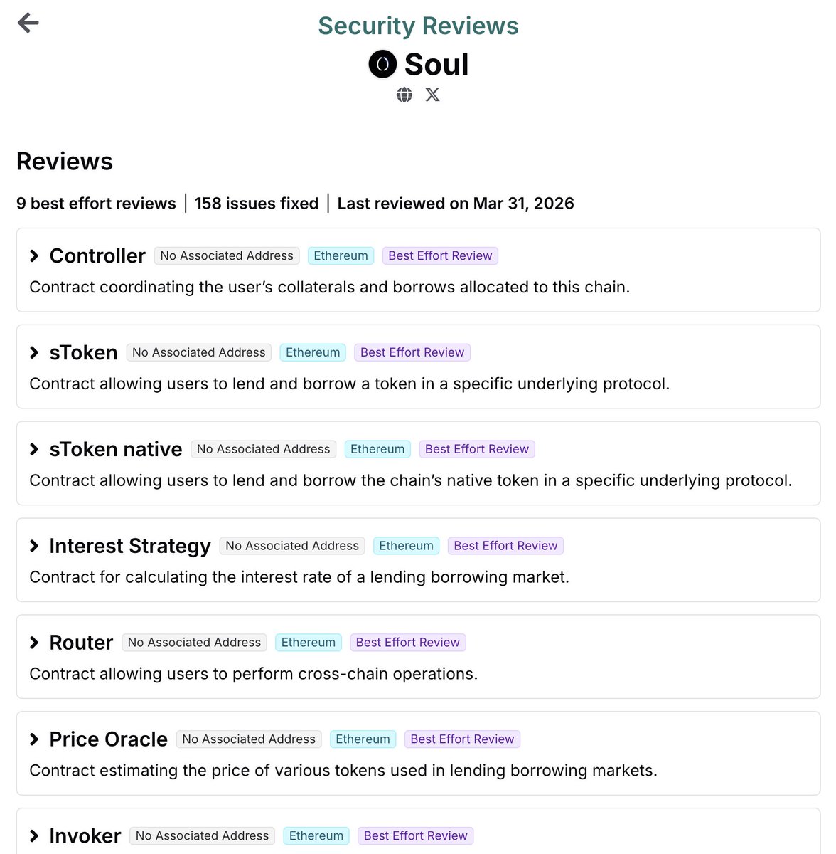 NEW: Arda concluded a Security Review of 9 <a href="/0xSoulProtocol/">Soul Labs</a> contracts🛡

Soul and Arda joined forces in a continuous, time-constrained security effort🔥

This review covered the evolving codebase across multiple commits, surfacing as many issues as possible over the past 5 months,