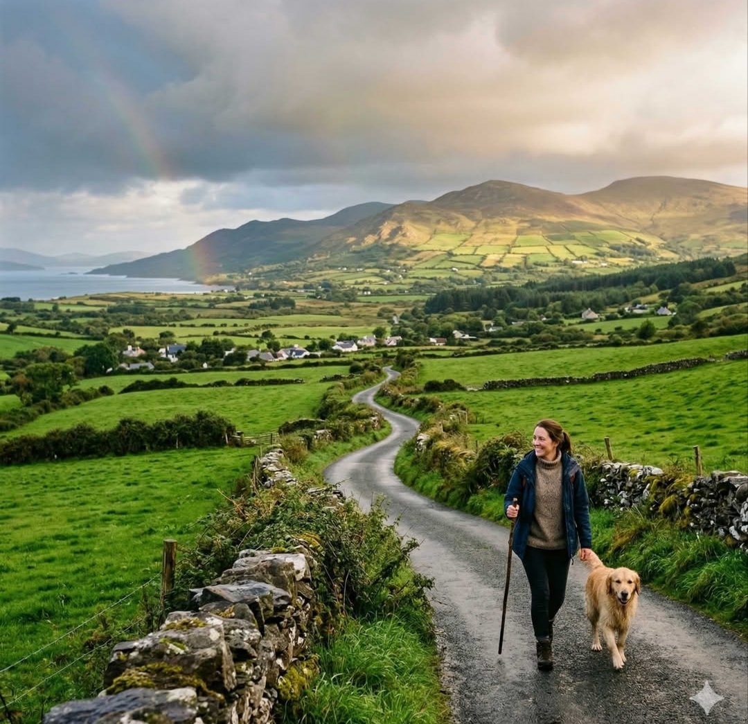 ThisIsIreland3's tweet image. Sometimes we forget how lucky we are to live in Ireland 🍀

The quiet mornings.
The sudden rain… then sunshine.
The green fields that never end.
The friendly strangers who still say “hello” 🇮🇪

It’s not just a country.
It’s a feeling 💚

#Ireland #Home #Irish