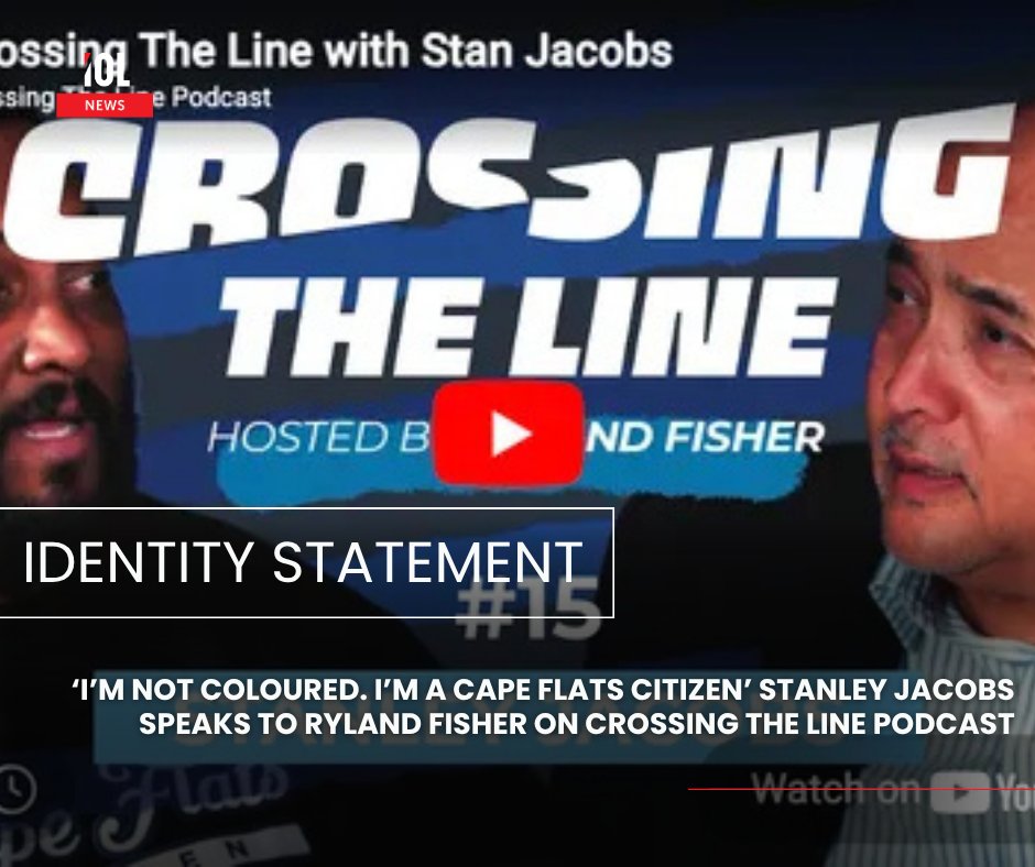 IOL's tweet photo. “I’m not coloured. I’m a Cape Flats citizen.” Stanley Jacobs joins Ryland Fisher on Crossing the Line to unpack identity, belonging, and pride in community. Don’t miss this powerful conversation.
#CrossingTheLine #CapeFlats
Read on https://t.co/Mvgfk8eCHa https://t.co/4KOV9a6QsQ
