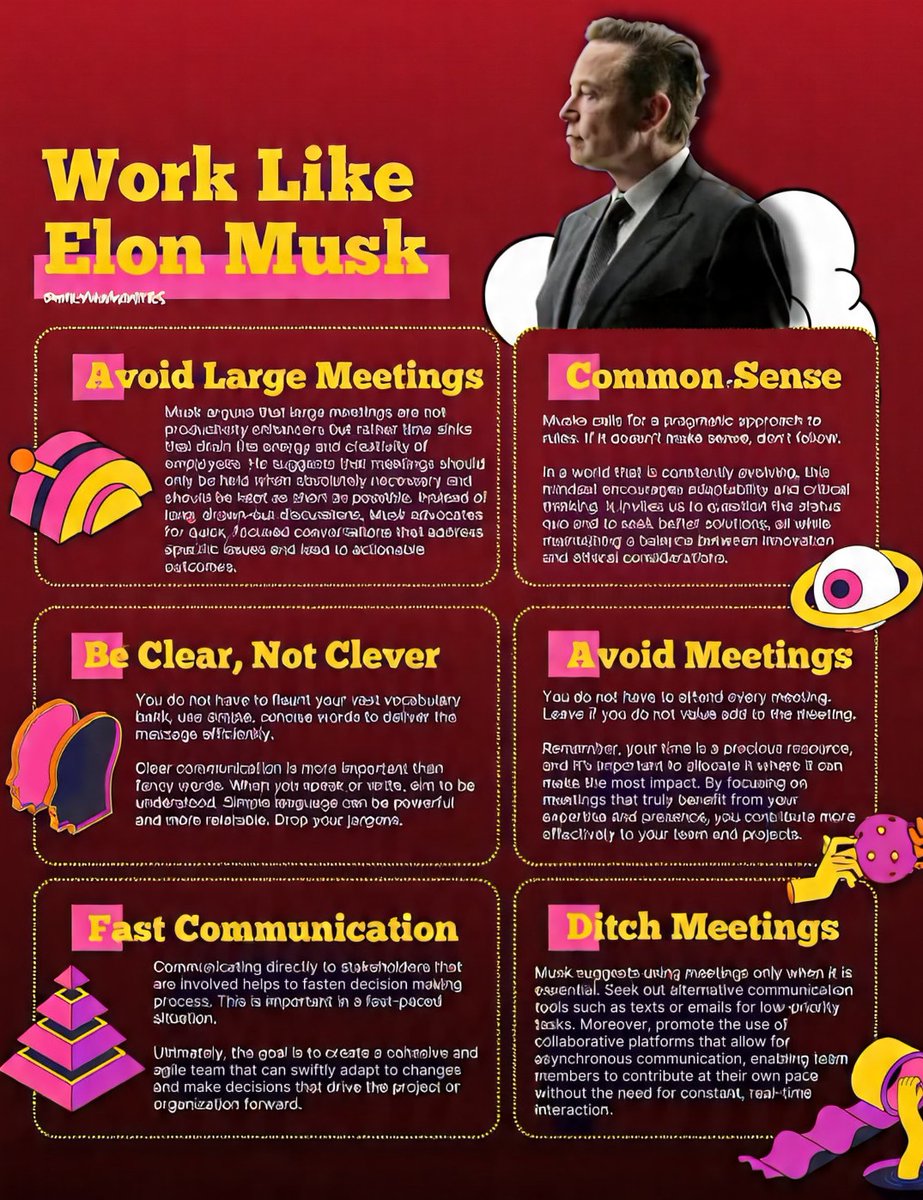 bamzolyux's tweet photo. 💡 2. Fast-Paced Innovation
The company evolves quickly, especially under Elon Musk’s leadership. Employees often work on cutting-edge features and new ideas. https://t.co/EvSVMfwwi0