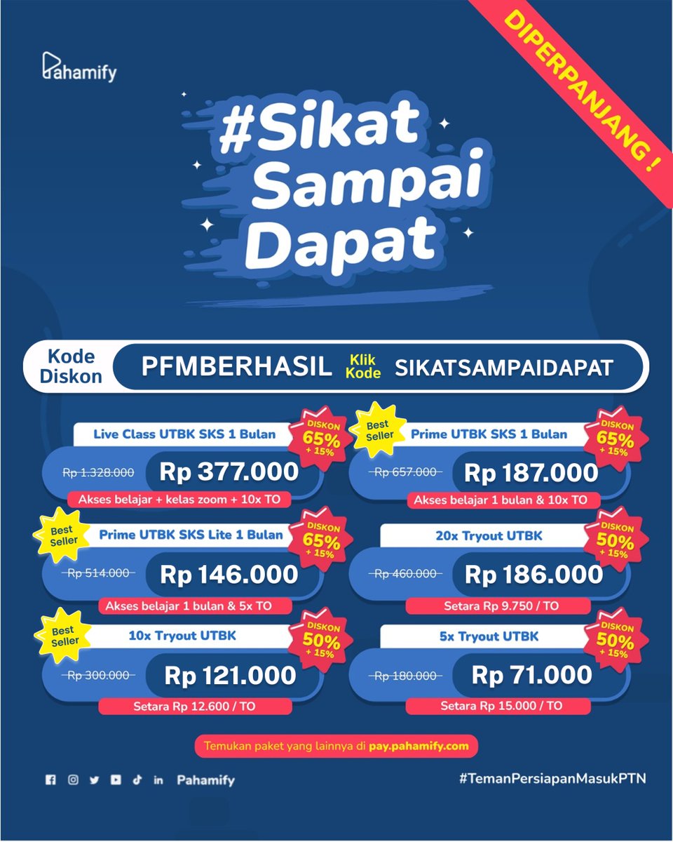 PFMBERHASIL | Kode Diskon Pahamify tweet media