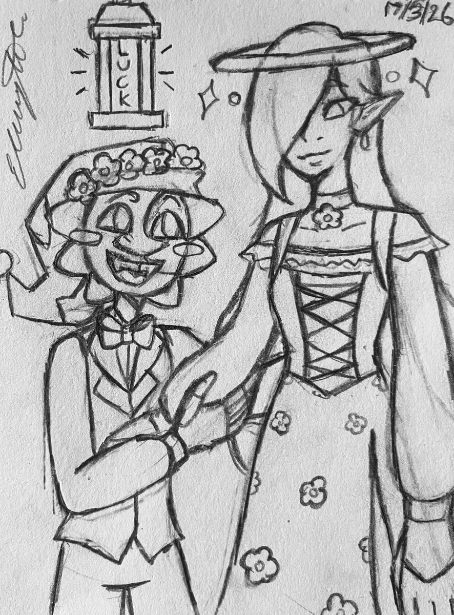 LanternLuck's tweet photo. Spring Eclipse and Saturn
Sixth in the spring series of drawings
They look they’re they’re either on a date or going to get a spring wedding
#Teass #eclipseandsaturnshow #TeassEclipse #TeassSaturn https://t.co/8hnBUMniyi