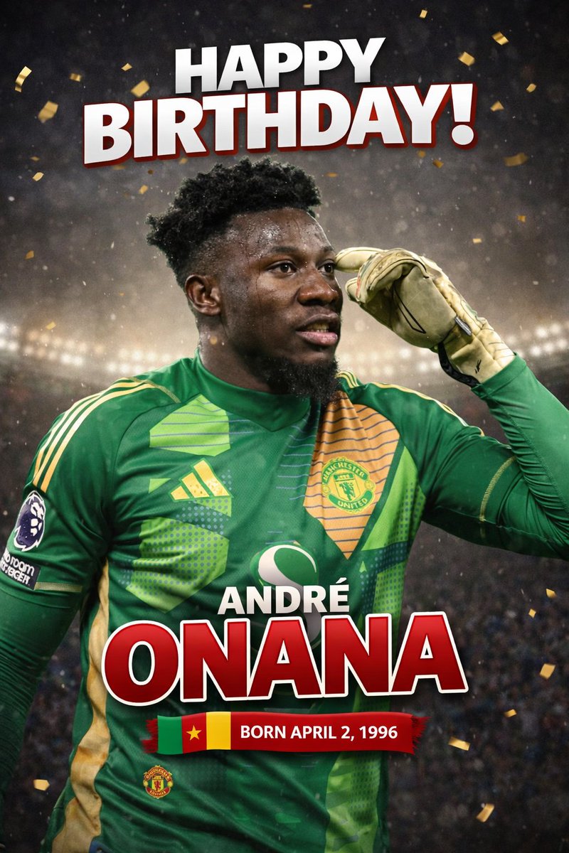 Godfrey3113's tweet photo. Happy birthday bro André Onana 😂
Less stress this year please… our hearts can’t take it 😭
GGMU ❤️ https://t.co/PWsbI5AKUr