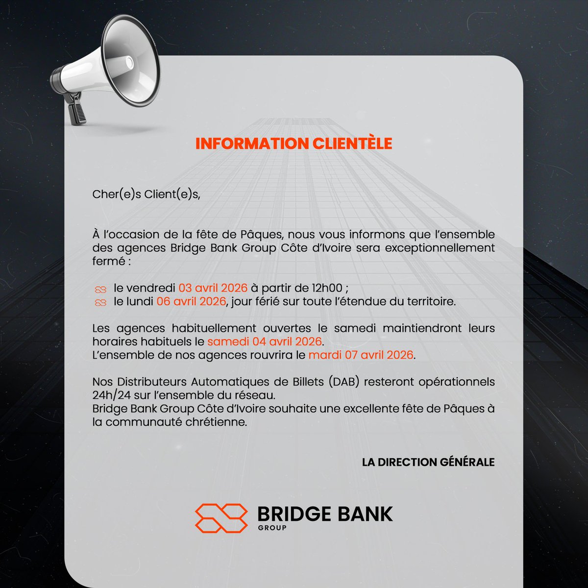 BRIDGE BANK GROUP CI tweet media