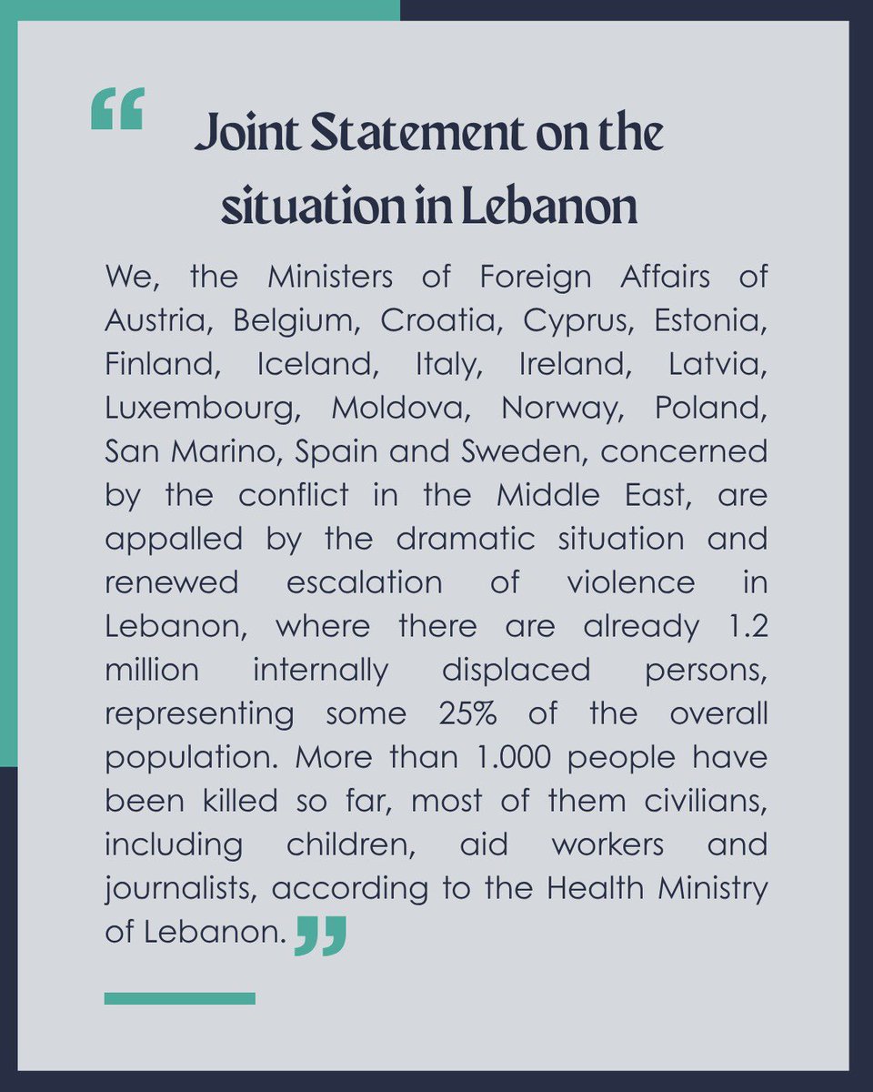 CyprusinLebanon's tweet photo. 🌐Full statement: https://t.co/JkPUmpnoJ4
@BelgiumLebanon @CyprusMFA @CyprusMFArabic https://t.co/PEGENKJbJg