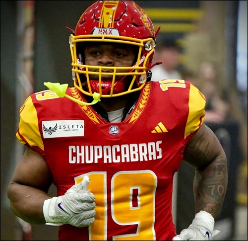 SCtoC's tweet photo. WEEK 4 PREVIEW: La'James White & @NMChupacabras look to pick up their first franchise win as they host @sugarskullsfb tomorrow afternoon. @IndoorFL #GoSkulls #ItsFeedingTime
https://t.co/tyjOeXvYsV https://t.co/MAKLbG97KQ