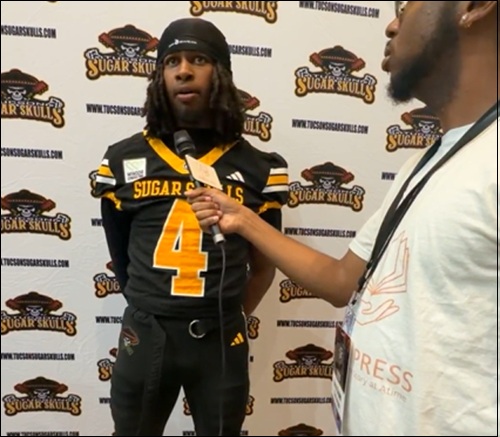 SCtoC's tweet photo. WEEK 4 PREVIEW: Draylen Ellis & @sugarskullsfb seek to pick up their first win of the season as they head to New Mexico to take on @NMChupacabras Saturday afternoon. @IndoorFL #GoSkulls #ItsFeedingTime
https://t.co/tyjOeXwwit https://t.co/NBKZ2cWVeH
