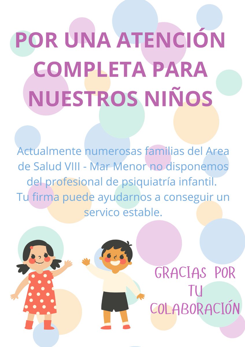 Este domingo en la previa del partido, pasa por nuestra SEDE y firma por esta reivindicacion. ✍️

El Hospital "Los Arcos" de la zona Mar Menor, no dispone de servicio de psiquiatría infantil y las madres se están movilizando. 

Desde las 16 horas, en nuestra previa habrá mesa de