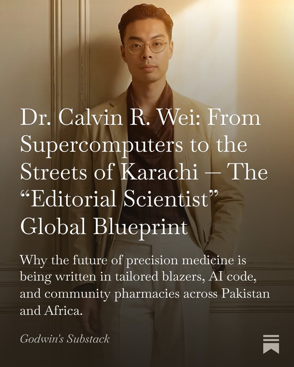 calvinwei88's tweet photo. Woke up to this incredibly kind Substack piece about me and my research. I'm just thrilled and so honored. Thank you for taking the time to put this together, Godwin! 

https://t.co/Zlw7ZrYYBR

#Bioinformatics #GlobalHealth #Innovation #EditorialScientist #PublicHealth #SciComm https://t.co/JvYnuRgmby