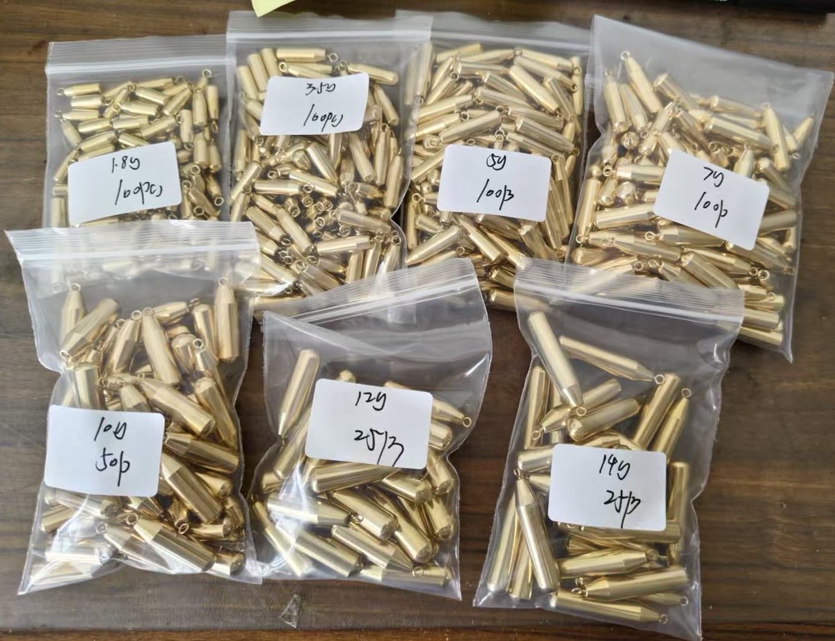 fishingweights's tweet photo. Sending brass sinkers https://t.co/5lTRCuBsXN