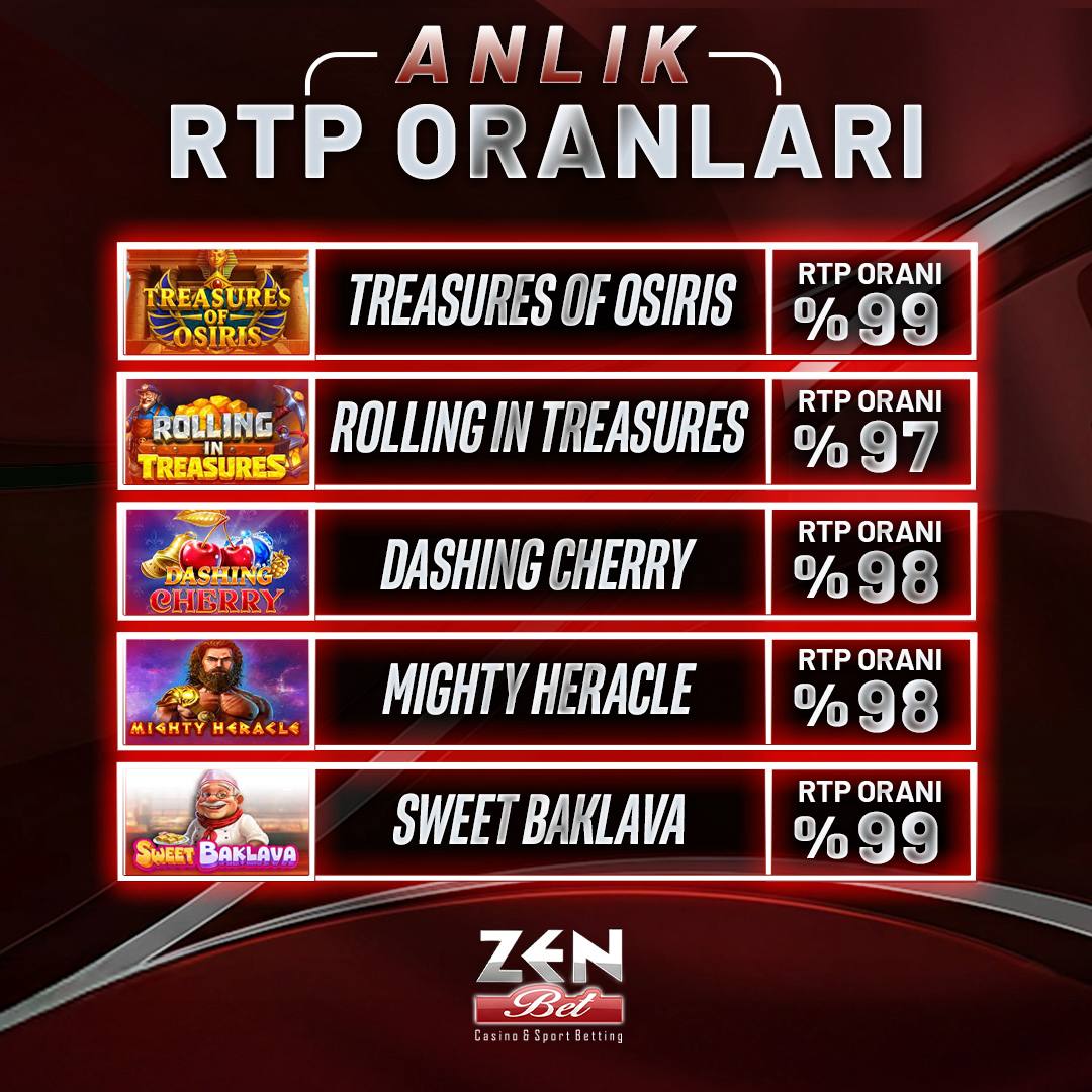 ZenBetx1's tweet photo. 💎 Günün Kazandıran Oyunları ZenBet'te! 💎

💸 Artırılmış RTP oranları ile kazancına kazanç kat!

🎰 Hemen şansını dene, yüksek RTP avantajıyla daha fazla kazan! https://t.co/QCblLbtwMI