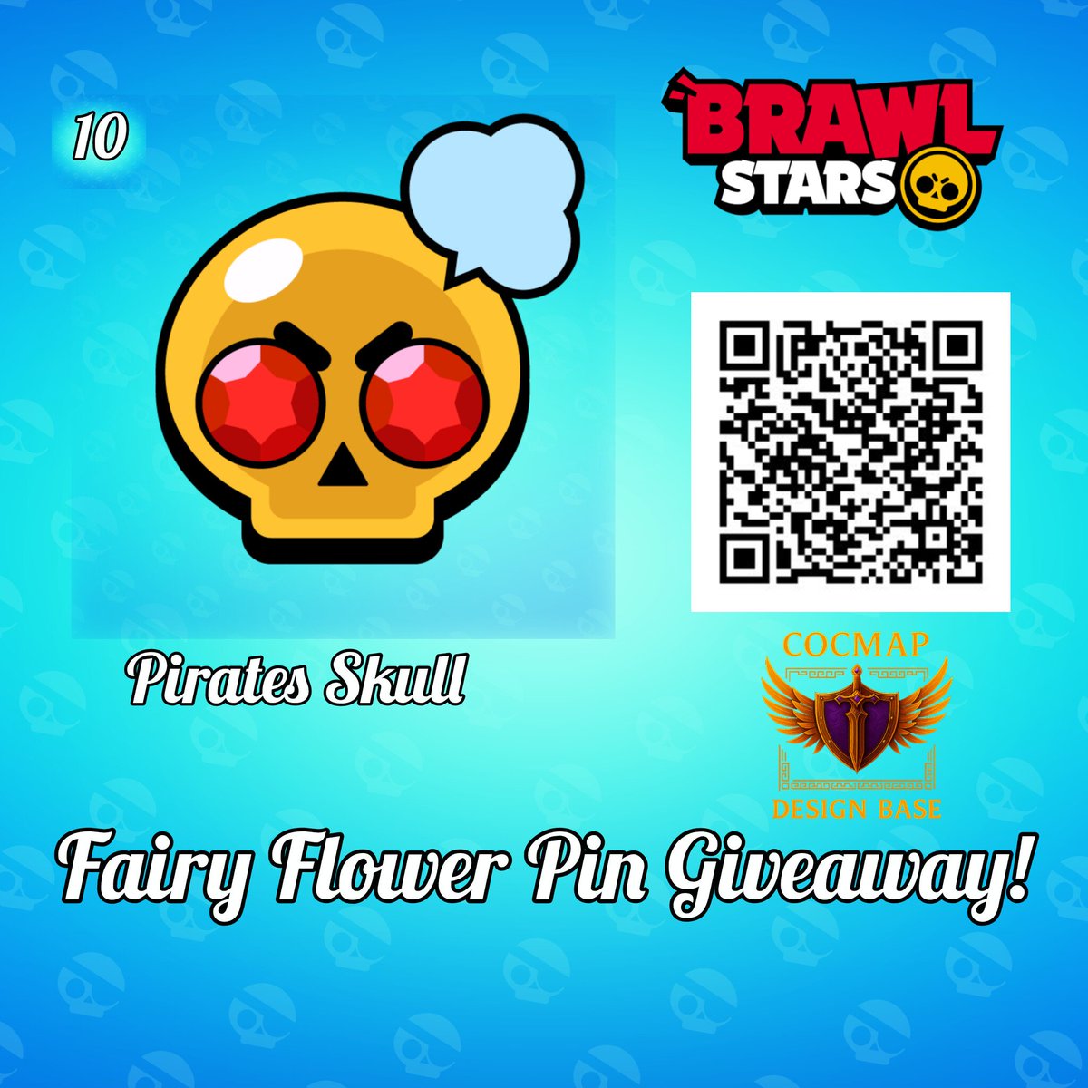 COCMAP100X's tweet photo. 🎁 Fairy Flower Pin Giveaway!
☠️ Pirates Skull

Grab it here: https://t.co/OsEP8mHFrz

#BrawlStars #DragonsAndFaeries #GiftedBySupercell https://t.co/7lBig1DewU