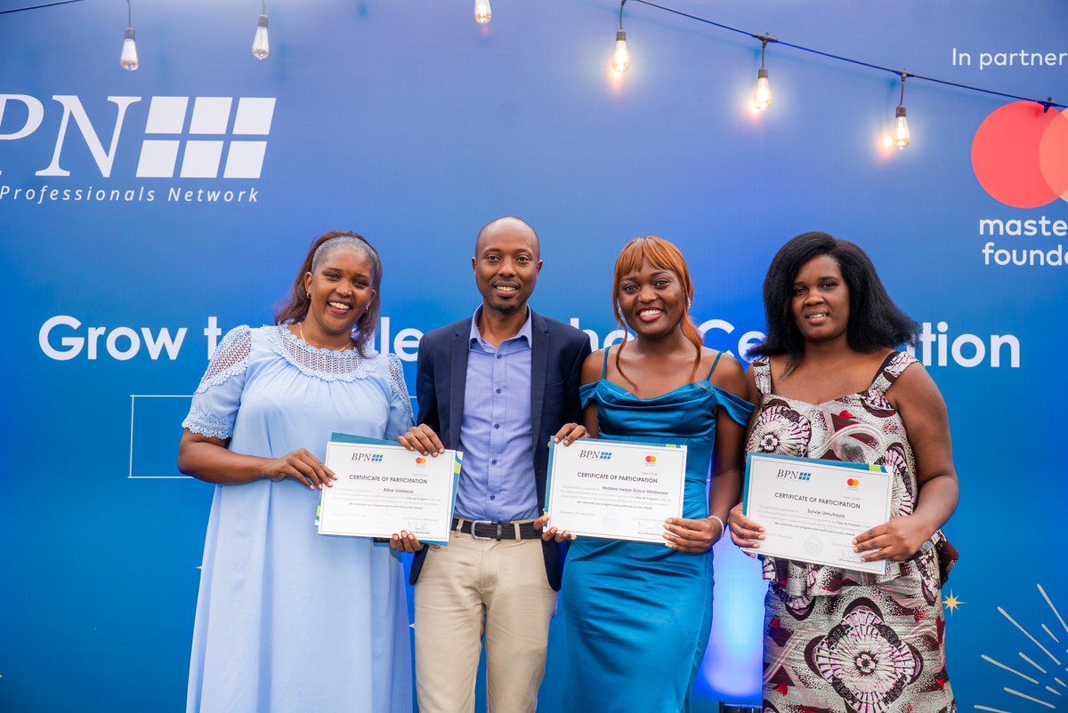 BPNRwanda's tweet photo. BPN Rwanda hosted the 1st Cohort Celebration for entrepreneurs completing two years under the Step-Up program of the Grow to Scale initiative, in partnership with the @MastercardFdn.

The cohort includes 46 youth-led bootstrapper SMEs from Kigali (41.7%) and Musanze (58.3%) across agriculture, tourism, hospitality, and adjacent sectors, who began their journey facing limited access to finance, inconsistent markets, and operational inefficiencies.

#Grow2Scale #TowardsSoundEntrepreneurship #Rwandad