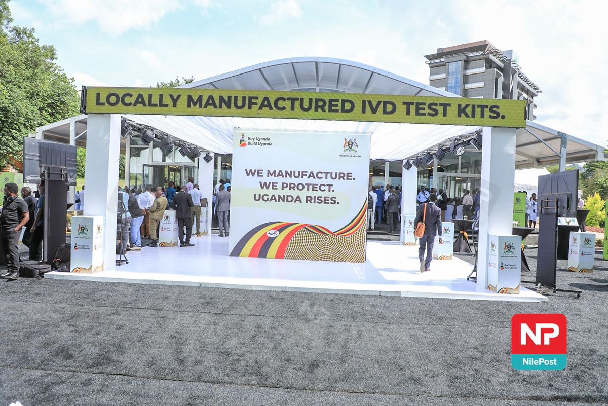 TusiimeSheila's tweet photo. Ministry of Health today launches locally made diagnostic test kits under the Build Uganda, Buy Uganda (BUBU) initiative. 

#NBSUpdates https://t.co/ZPOjTmD2xG