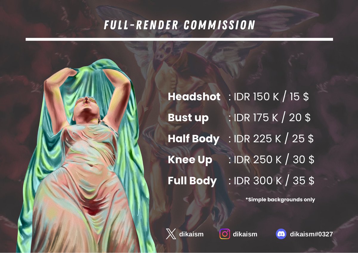 dikaism's tweet photo. [ ❤️ and 🔁 are appreciated ]
🚨 OPEN COMMISSION 🚨

HI! I’m open for commissions for local and international. 

Please read and contact me if you’re interested 🙌 https://t.co/zWvMKppqPS