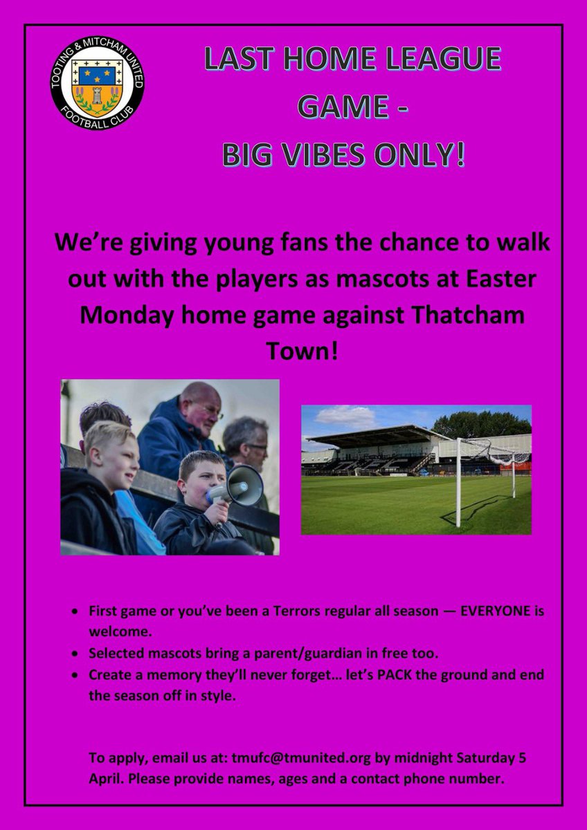 Tooting & Mitcham United FC tweet media