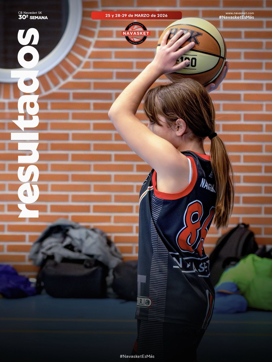 Navasket's tweet photo. 📊 #ResultadosNVT | 𝟐𝟓 𝐲 𝟐𝟖-𝟐𝟗 𝐝𝐞 𝐌𝐀𝐑𝐙𝐎 𝐝𝐞 𝟐𝟎𝟐𝟔

Ya tienes disponibles los resultados de los partidos que nuestros equipos han disputado en competición oficial. 

👉: https://t.co/QVVp5bCzub

¡¡Seguimos compitiendo!! 💪🏀

#NavasketEsMás #NVT https://t.co/S8CUsQyOQs
