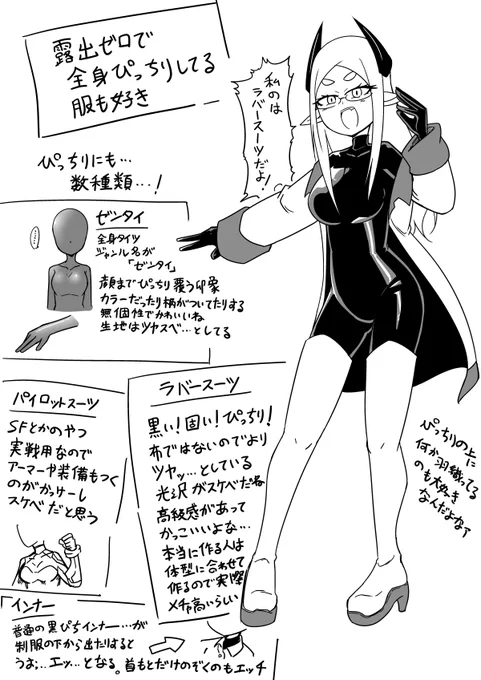 好きなキャラデザ(ぴっちり) 