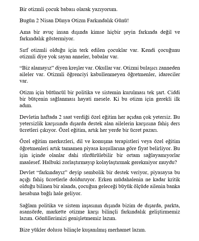 2 Nisan Dünya Otizm Farkındalık Günü!

#2nisanotizmfarkındalıkgünü
#otizmfarkındalık