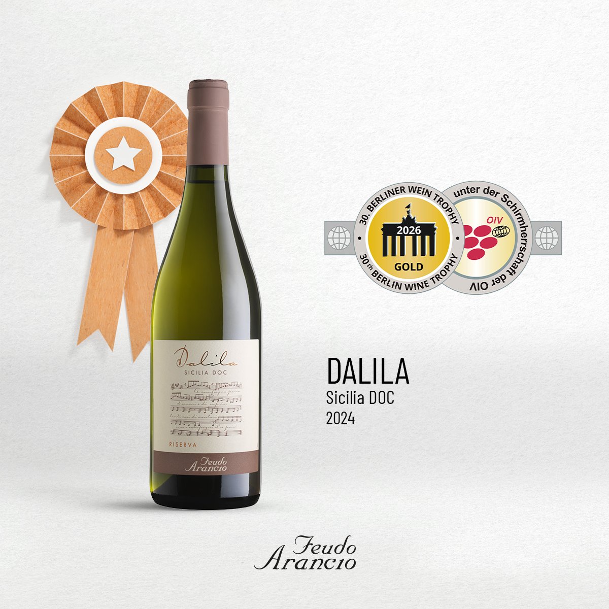 feudoarancioIT's tweet photo. 🥇 #BerlinerWeinTrophy 2026: triplo oro per i nostri vini!
Nero d’Avola 2024
Syrah 2024
Dalila 2024

Tre vini, una sola anima: la Sicilia.
Brindiamo insieme a questo nuovo traguardo ✨ https://t.co/kD1Ws7QuOj