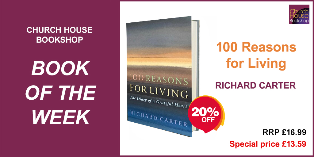 CHBookshop's tweet photo. 20% off our Book of the Week📚 '100 Reasons for Living: The Diary of a Grateful Heart' by Richard Carter https://t.co/NH0DxXGaEE https://t.co/8xpVVwDZZ7