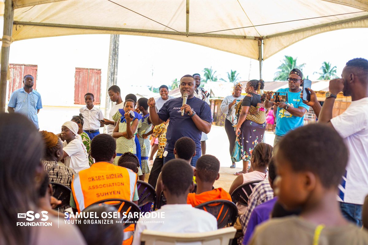 oseisamuelsarko's tweet photo. What began as a promise to spread smiles turned into a powerful demonstration of community solidarity on 31st March,2026, as the SOS Foundation, in collaboration with the NHIA successfully held a free health insurance exercise at the Suhyen in Eastern Region for over 600 people. https://t.co/oo9tOXM0UZ