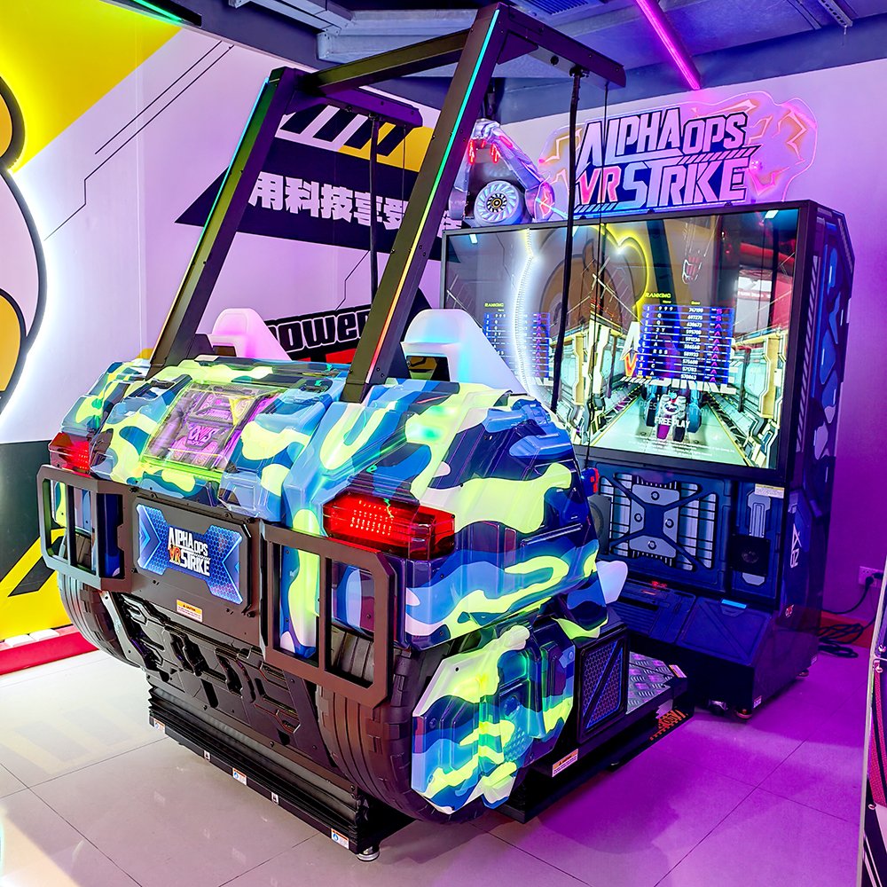 WahlapGames's tweet photo. Alpha Ops VR Strike — 75” 4K Motion VR Shooting
✔ Dual 75” 4K displays
✔ VR aiming + 4.1 surround sound
✔ 2-player co-op, high replay value
Built for immersive play.
Factory-direct. CE &amp; UL certified.
https://t.co/gPaswlR7cG
#Wahlap #ArcadeMachine #VRArcade #ShootingGame https://t.co/4WtJi1KAqI