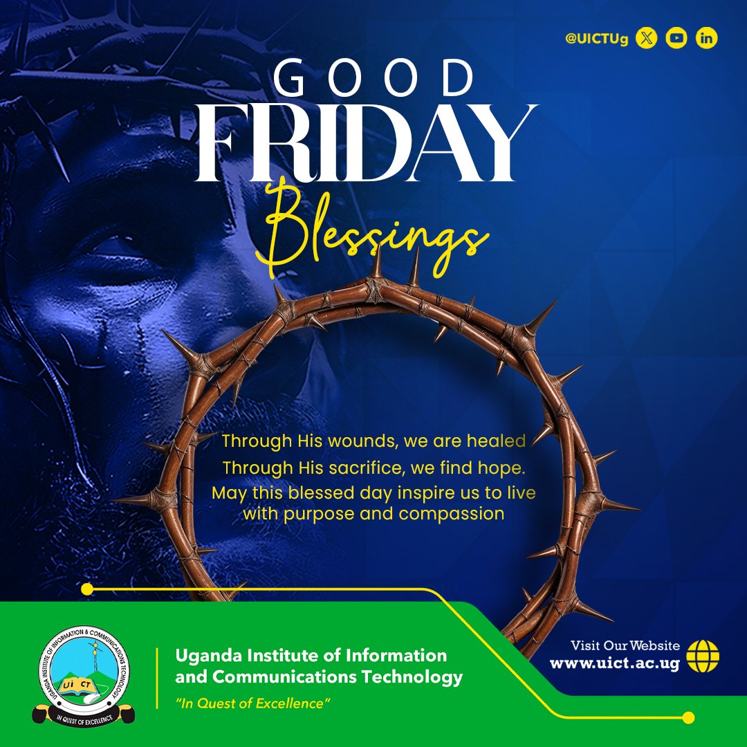 UICTug's tweet image. ✝️ As we remember Jesus Christ’s ultimate sacrifice, may His love and light guide you always.
May the message of the cross bring you comfort, hope and renewed faith.
Wishing you a peaceful and reflective #GoodFriday
#EasterSeason #Hope #Peace #Grac