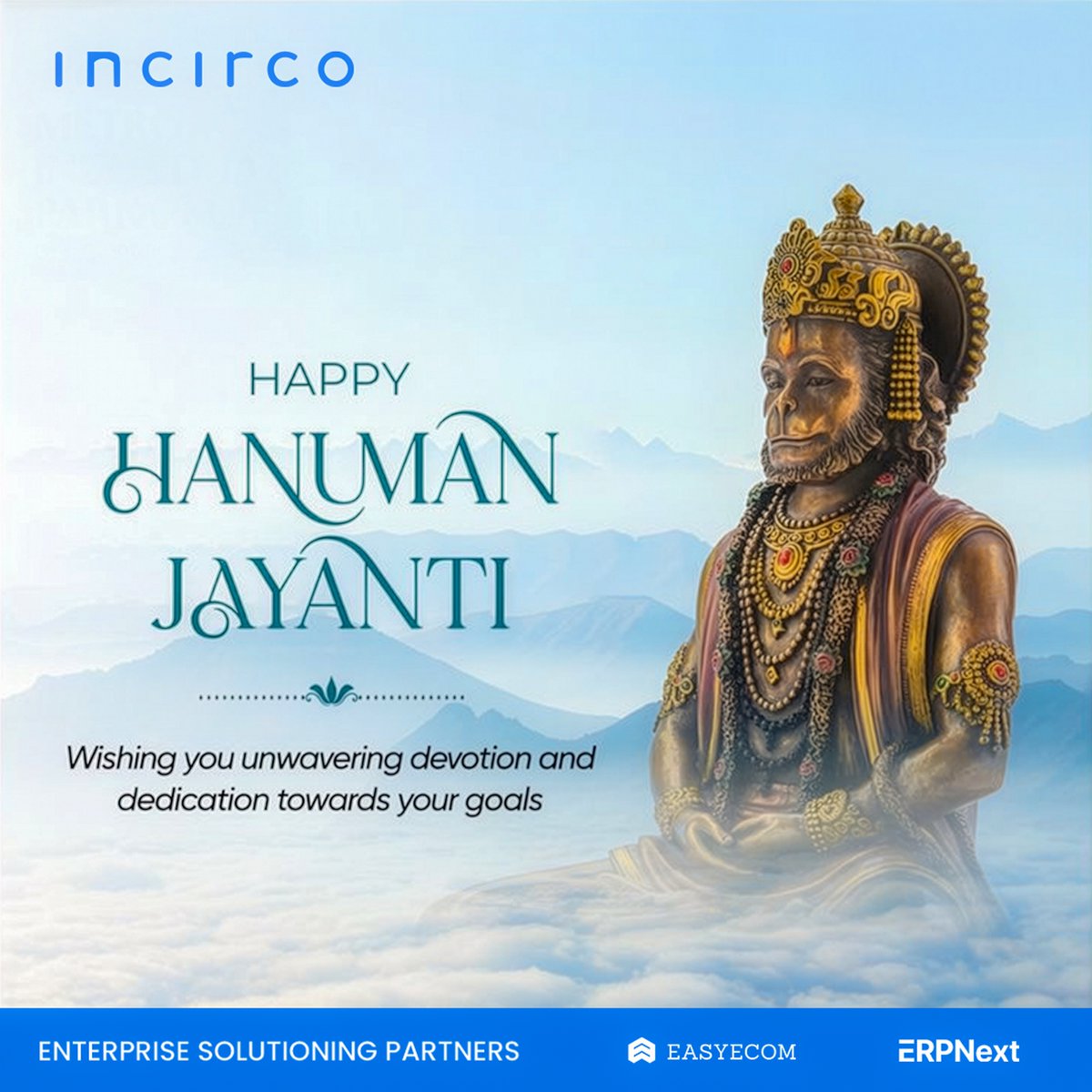 incirco's tweet photo. 🚩 Wishing everyone a blessed Hanuman Jayanti 🙏

May this day bring strength, courage &amp; positivity.

— Team Incirco

#HanumanJayanti #Incirco #FestiveWishes https://t.co/xF4EHWJoHG