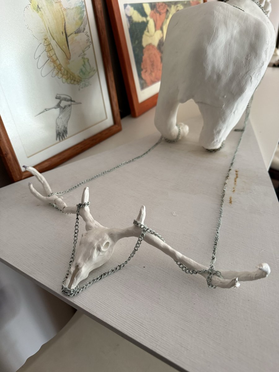 sometimes i think my art is chopped and then i remember this piece i made of airdry clay at the age of 19 about my frustration on deforestation and generally the state of the environment