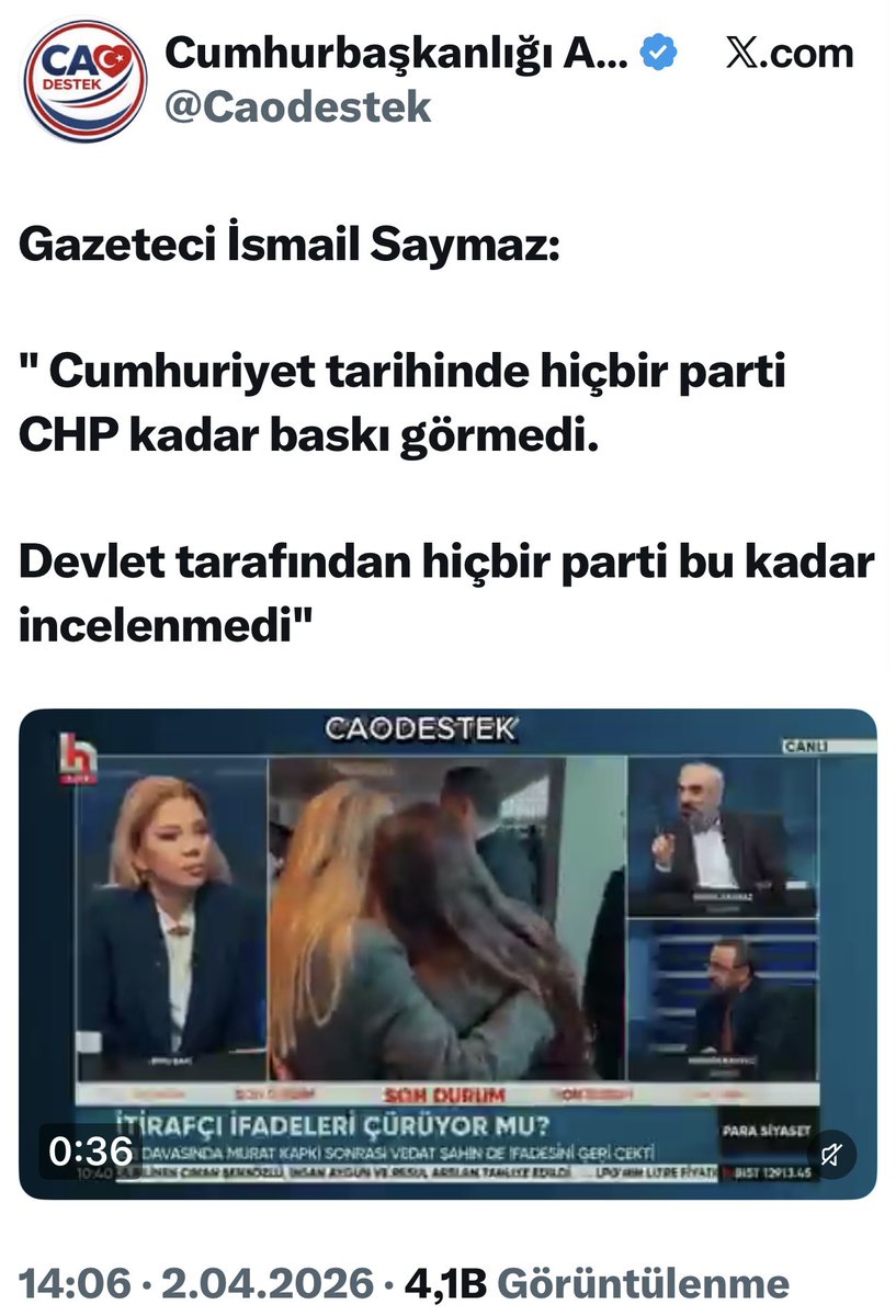 ▪️Cumhuriyet tarihinde hiç bir partinin yönetimi, Ankara pavyonlarında kurulan delege pazarında yolsuzluk ve rüşvet parasıyla el değiştirmedi.
▪️Cumhuriyet tahinde hiç bir partinin üyeleri birbirini ihbar etmedi, birbirini hançerlemedi.
▪️Cumhuriyet tarihinde CHP’li belediyelerde