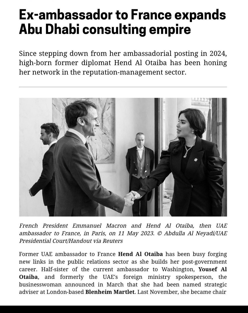 هند مانع العتيبة Hend Al Otaiba tweet media