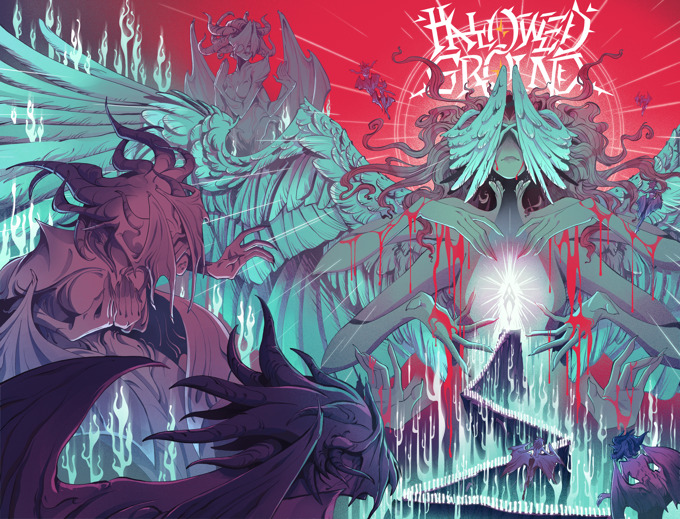 PhilFalcoWrites's tweet image. The Standard Softcover for the HALLOWED GROUND #Afterlife Comic Anthology is a WRAPAROUND (front-and-back art) cover by @bailierosenlund!

You can thank @cerealpancake for really pushing to give a premium experience as the Standard Cover! Don't miss it! ⬇️
kickstarter.com/projects/death…