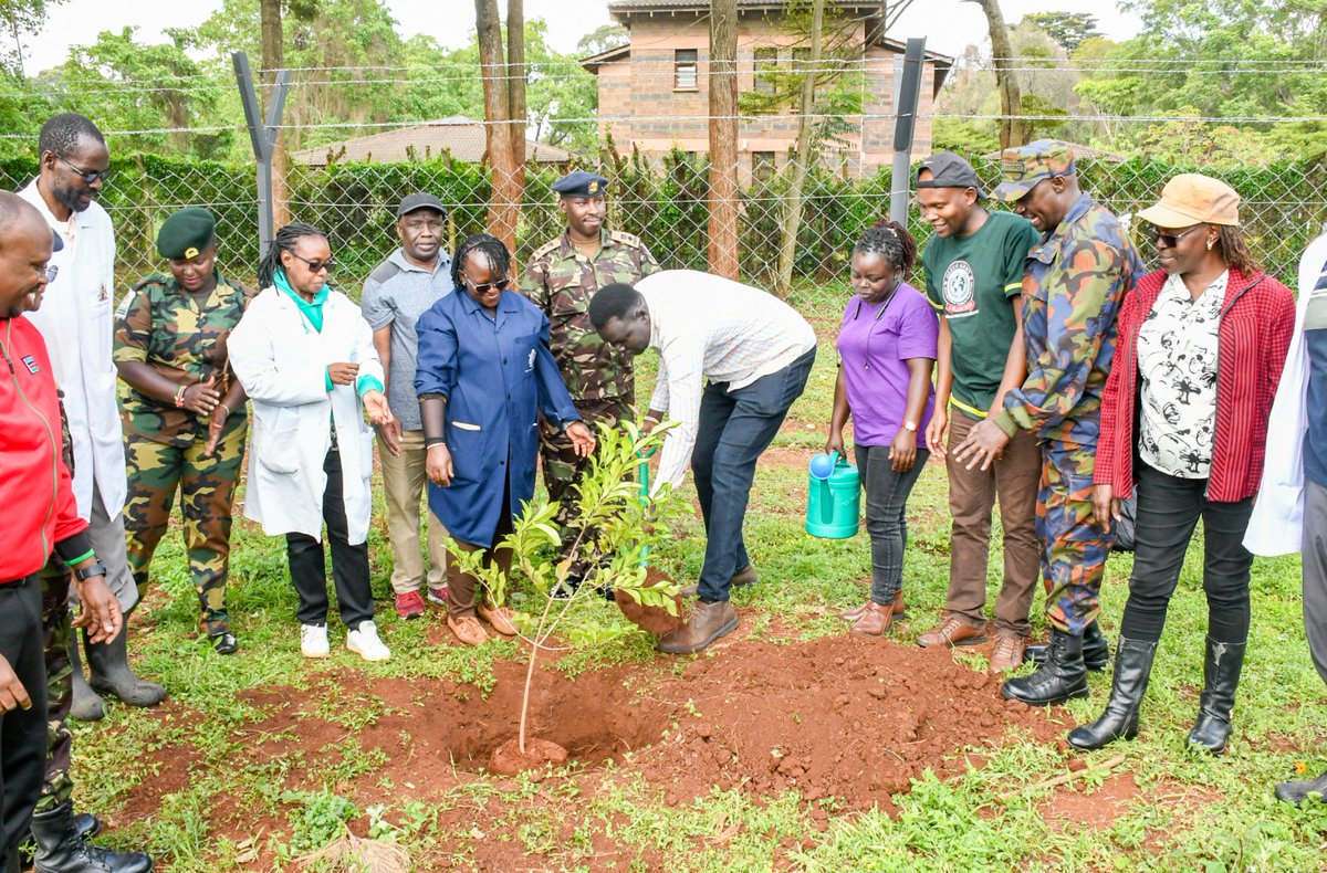 uoneducation's tweet photo. Prof. M. Jesang Hutchinson. Today, every seedling planted is a step toward a more resilient and sustainable ecosystem. Let’s grow a greener tomorrow together! #ClimateActionKE @uonbi #WeAreUoN @vcuonbi https://t.co/OUN91lLMkd