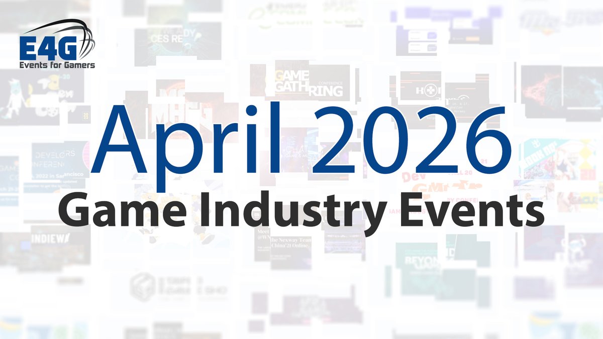 eventsforgamers's tweet image. Check out April's industry event calendar: eventsforgamers.com/april-2026-gam… 📅

Featured events include ➡️: @Gamesforum Cyprus, @BAFTA Games Awards, @MidwestGameFest, @EverythingProc, and more.

Which are you attending? #GameDev #Conference #Convention #Gamesforum #BaftaGamesAwards  🎉