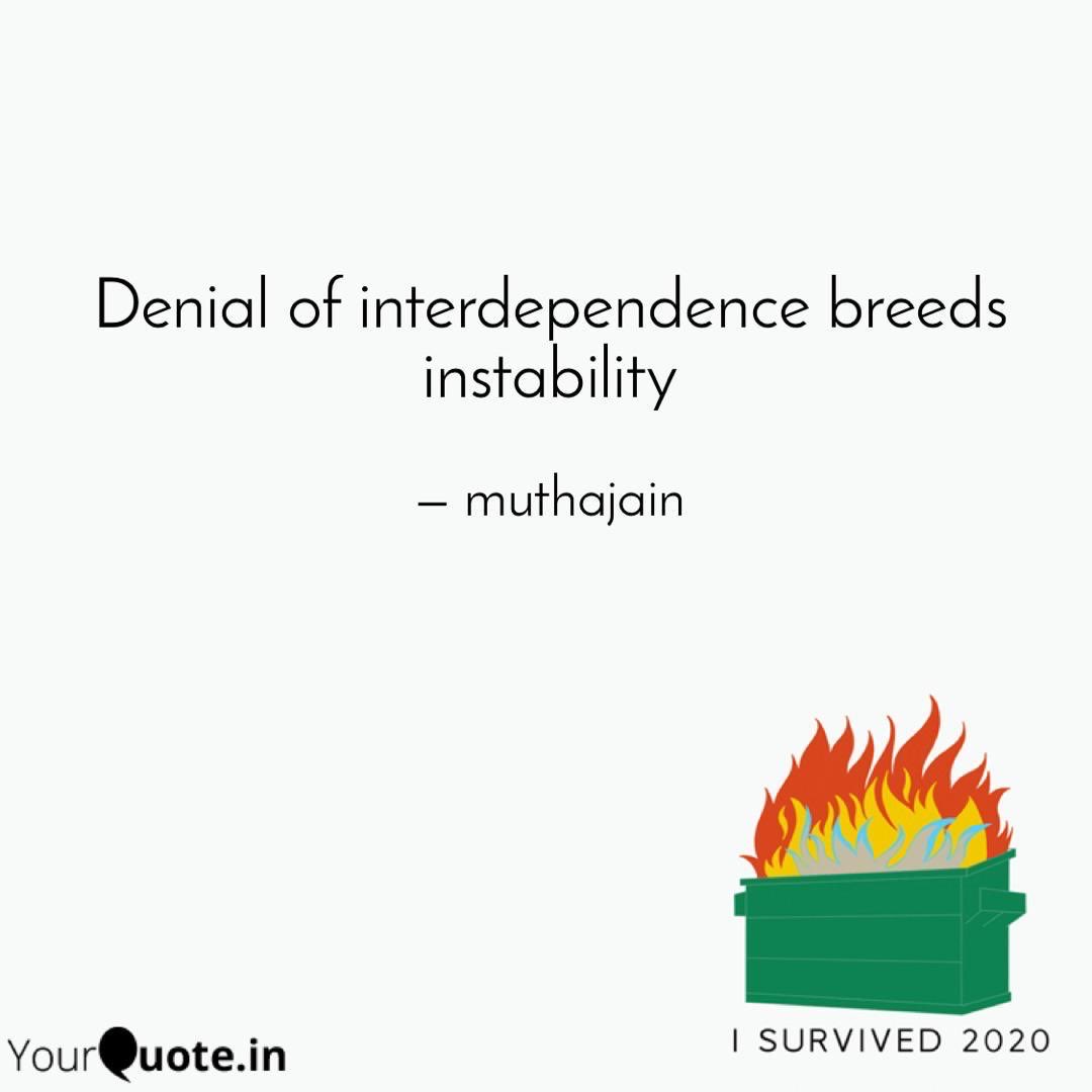 Muthajain's tweet image. #Interdependence #Stability