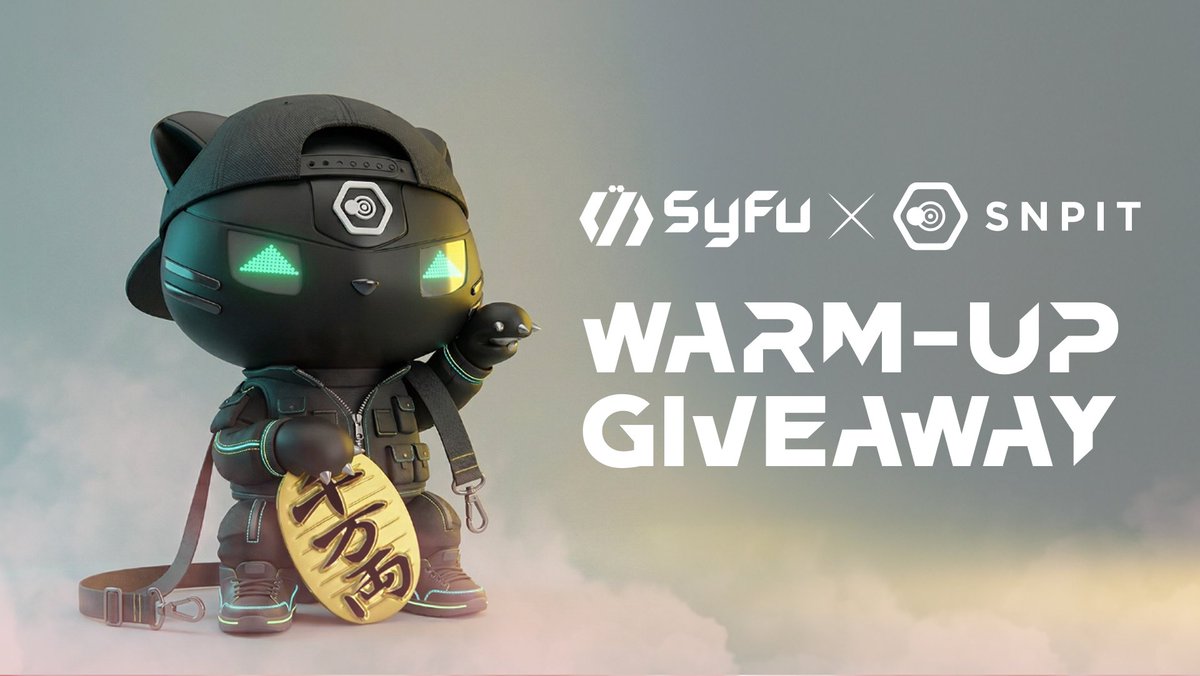 ／
🎁『SNPIT × SyFu』コラボNFTセール
Warm-Up Giveaway
⏰ 48時間限定
＼

セール前、ただ待つだけじゃつまらない。
『SNPIT × SyFu』コラボMANEKINEKO NFTセールに向けて、
48時間限定のWarm-Up Giveawayを開催します！🎉

🎁 抽選で
・『SNPIT × SyFu』コラボMANEKINEKO NFT × 2名様（各1体）

✅