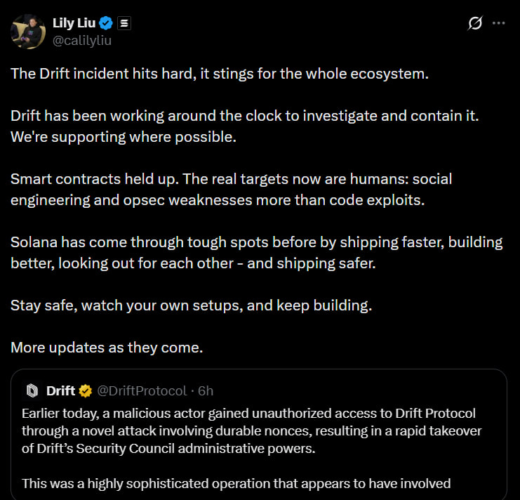 reallive3tv's tweet image. INSIGHT: Lily Liu warns the threat landscape is shiftinghackers are no longer just exploiting code, they’re targeting people.

#solana #hackers #crypto