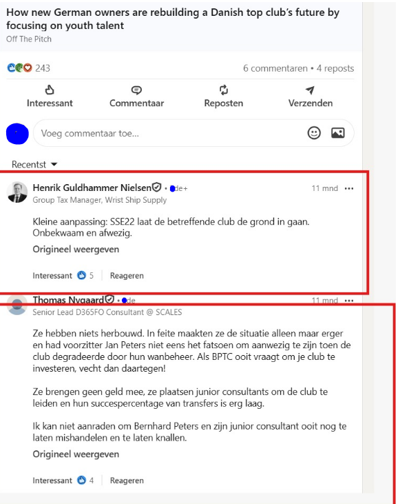 Deze reacties zijn in ieder geval niet mals. #hupvvv <a href="/BobbiEden/">Bobbi Eden</a>