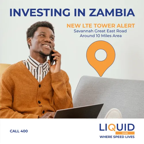 LiquidHomeZM's tweet photo. We're commited to providing fast, reliable and accessible connectivity for our customers. We've added a new site in the 10 Miles area, expanding our 4G LTE coverage. Call 400 for more information. https://t.co/AnuH0c1NsD