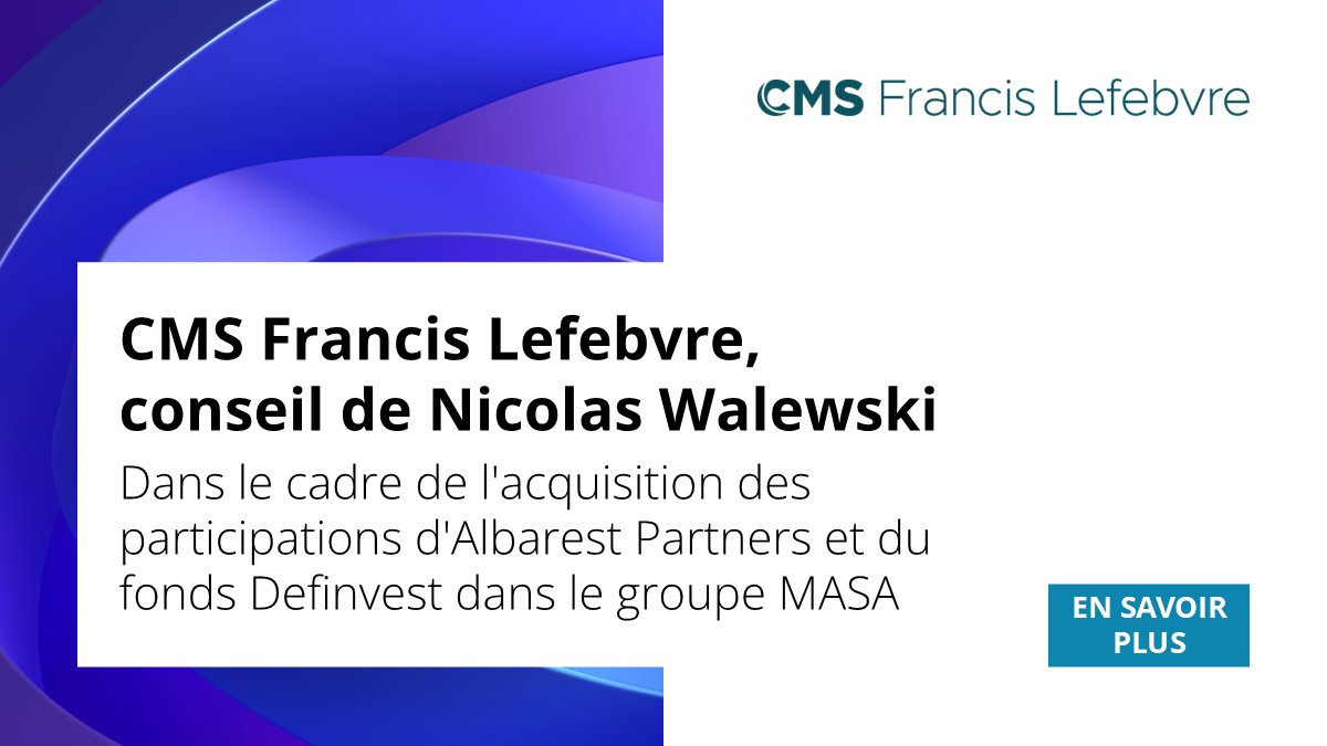 CMS Francis Lefebvre tweet media