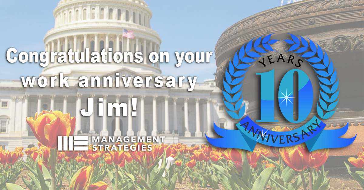 MgmtStrategies's tweet image. Celebrating Jim Hiles on 10 years with Management Strategies 🎉

Thank you for your leadership, dedication, and continued support of our clients and team—your impact is truly valued.

Learn more about our team: managementstrategies.com/our-team/

#WorkAnniversary #Leadership #Gratitude