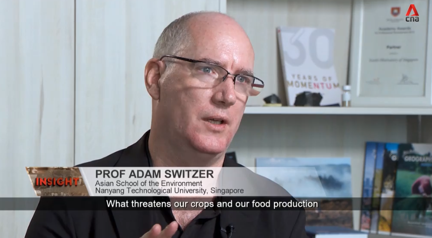 EOS_SG's tweet photo. #ClimateChange is shaping what we eat. #EOSsg scientist &amp; @ntu_ase  Professor Adam Switzer explains how extreme heat and drought threaten both crops and farmers. https://t.co/GIvq12TW9u https://t.co/anqqpm0Vw5