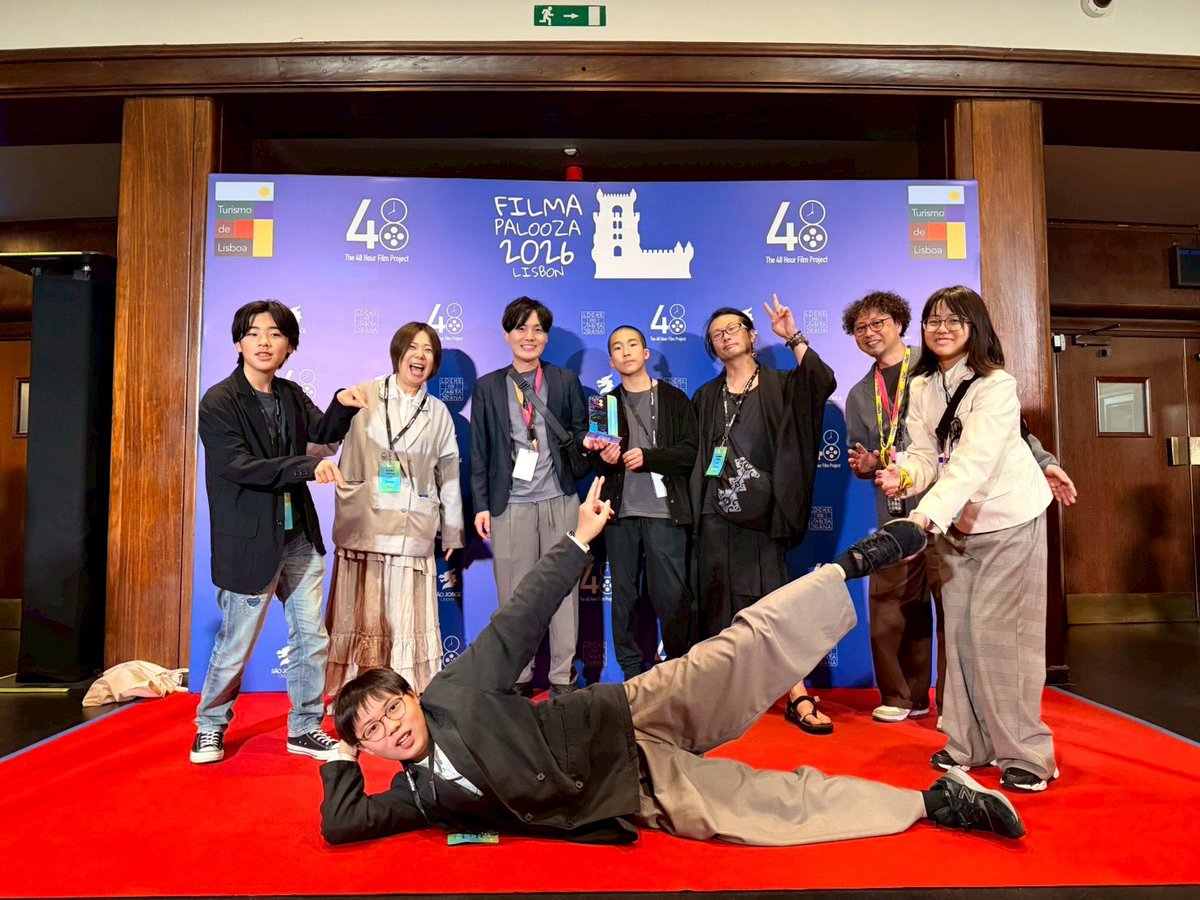 sytp2025's tweet photo. 「#Filmpalooza 2026」より岩本崇穂監督と子どもたちが無事帰国しました！
『味。』は惜しくもカンヌ上映は逃しましたが、多くの支持をいただきグループ観客賞を受賞！✨
世界中の仲間と出会い、一回り成長した子どもたち。岩本監督、応援してくださった皆様に心から感謝です！
#裾野ユースシアター https://t.co/n3SNGDSlOZ