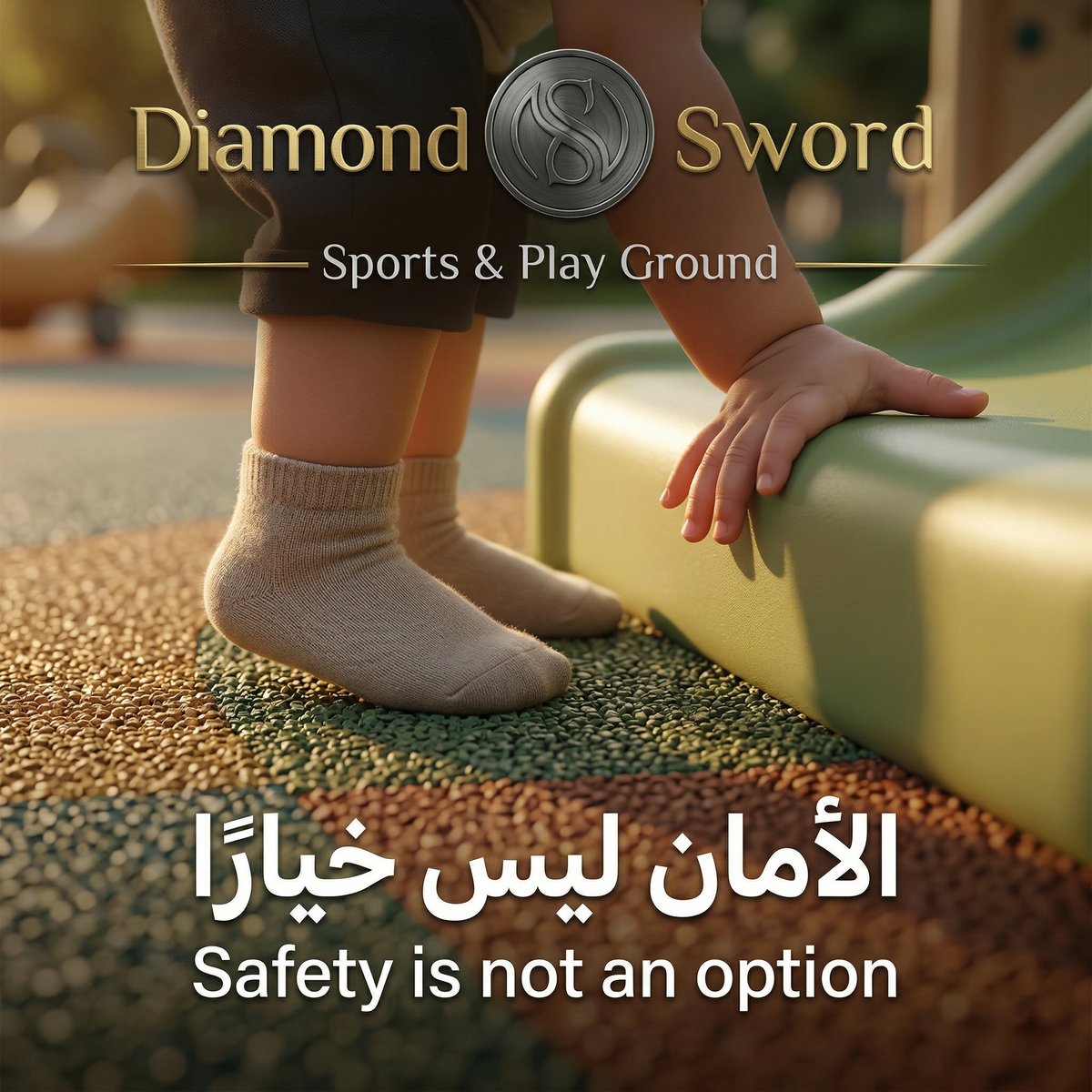 Diamondswordae's tweet photo. في السيف الماسي نضمن أعلى معايير السلامة في جميع حلول الأرضيات الخاصة بمناطق الألعاب.

We ensure the highest safety standards in all playground flooring solutions.

#PlaygroundSafety #EPDM #SafeDesign #UAEConstruction #DiamondSword https://t.co/1Xt1HV0xgF