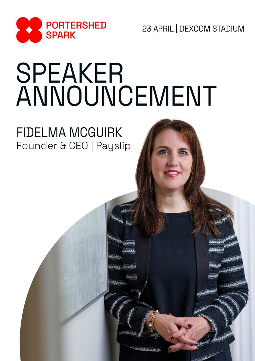 portershed's tweet photo. Speaker Announcement | Fidelma McGuirk

As CEO and founder of Payslip, Fidelma leads one of Ireland’s most successful global payroll technology companies, headquartered in Westport

https://t.co/I0AMgFRj96 https://t.co/gYVX332IEx