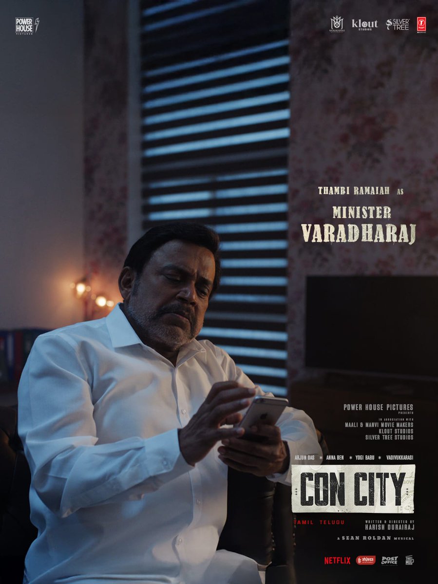 kayaldevaraj's tweet photo. More popular faces join the cast of #ConCity

- @thilak_ramesh as 
Dr Subramani
- Thambi Ramaiah as Minister Varadharaj

A film by @harish_durairaj, coming soon to theatres near you.

Starring @iam_arjundas @benanna_love @iYogiBabu #Vadivukkarasi #Akhilan. https://t.co/xxG4JwmDQT