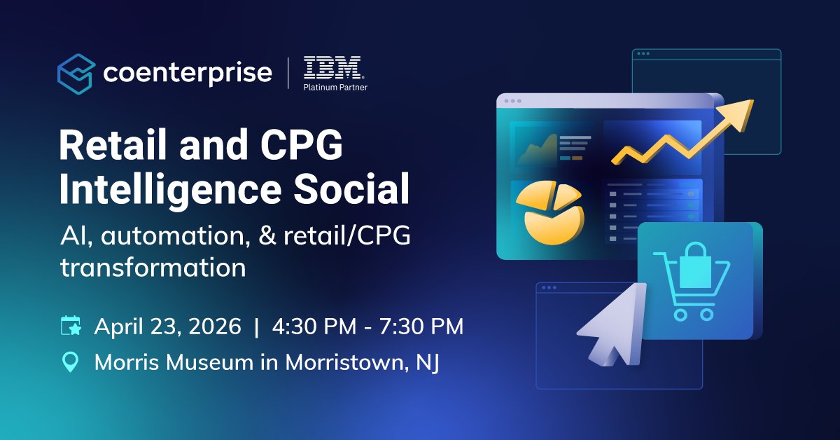 THIS MONTH: #Retail isn't changing, it's being reinvented. #AI, automation, and data are redefining how brands operate, move goods, and connect with customers in real time.

Join us for the Retail and #CPG Intelligence Social on April 23rd for an evening of insights, real
