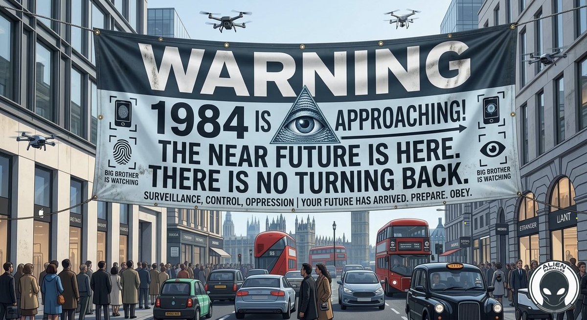 AlienParallels's tweet image. That not what they want to distract you from.
They want to distract you from the implementation of a spy state which is currently advancing, pretty much finished. They will only need a catalyst crisis.
Time’s running out👽
#wakeup #unite #avoid1984