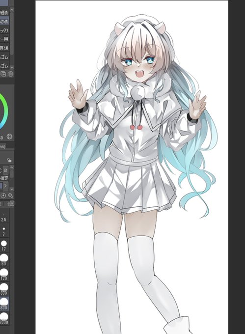 うちの子のアクスタ制作のため書き下ろし
デザイン可愛い自信あります 